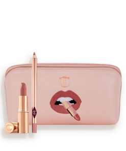 Charlotte Tilbury PILLOW TALK LIP KIT & MAKEUP BAG - Iconic Makeup Kit